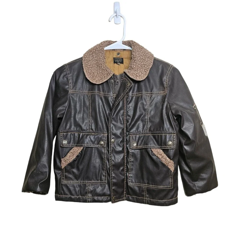 Microbe By Grant Kids Brown Coat Sz 28
